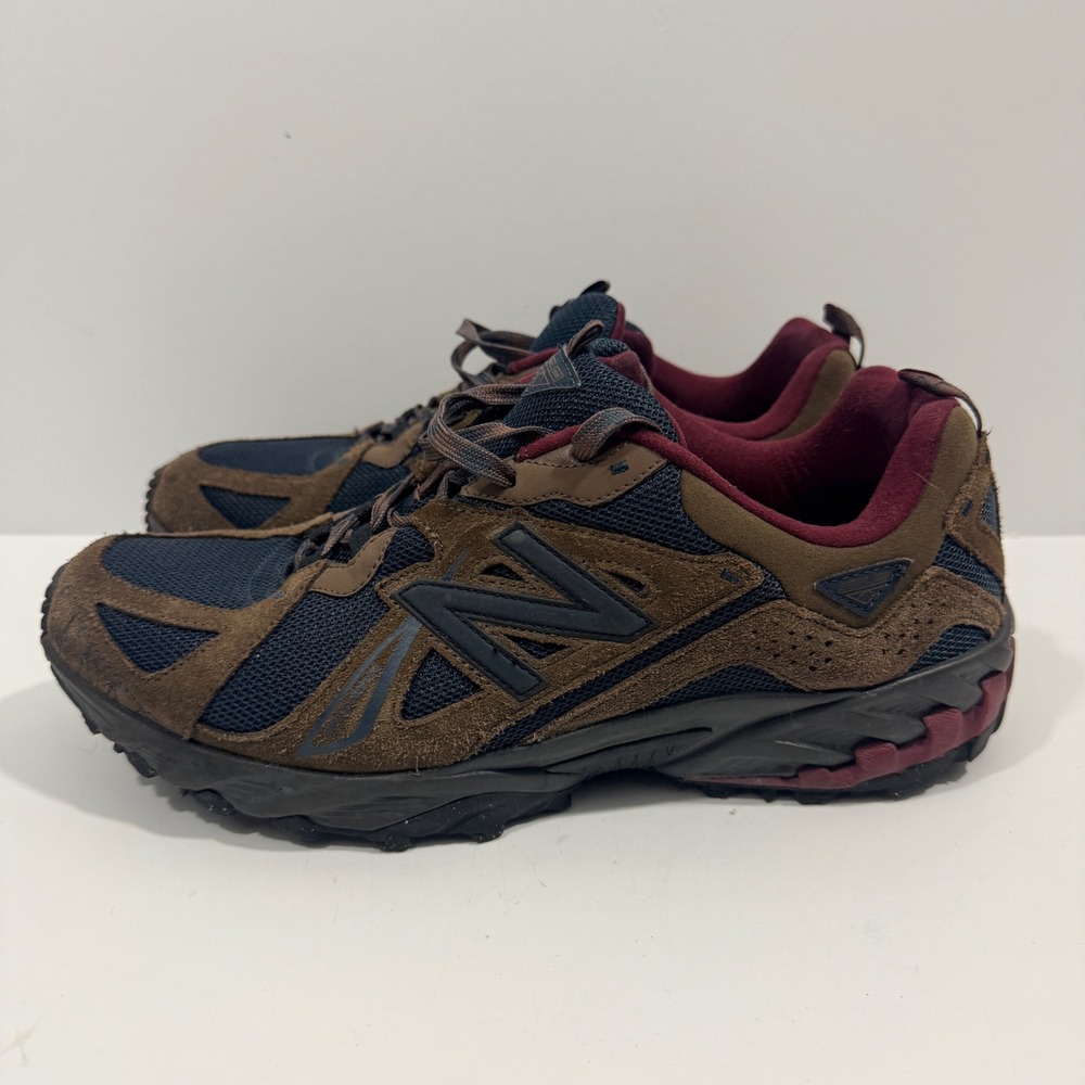 New Balance 610 Trail Running Shoes Mens 10.5 Brown Navy ML610TBI Excellent